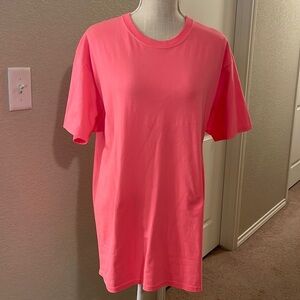 Fruit of The Loom Hot Pink T-Shirt Size Large